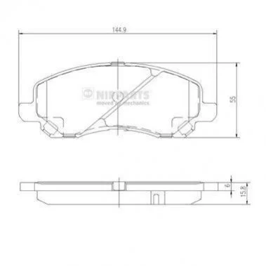 <strong>Гальмівні колодки NIPPARTS J3605046 (фото 1)</strong>