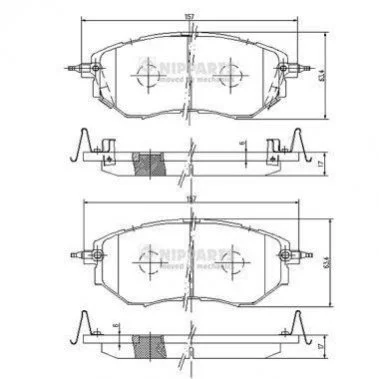 <strong>Гальмівні колодки NIPPARTS J3607019 (фото 1)</strong>