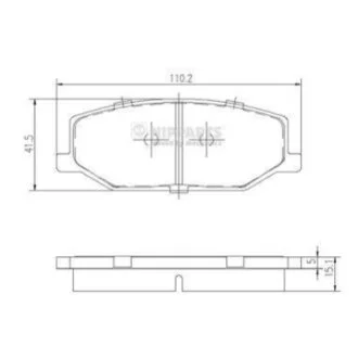 Гальмівні колодки для Suzuki, Chevrolet NIPPARTS J3608003 фото товару