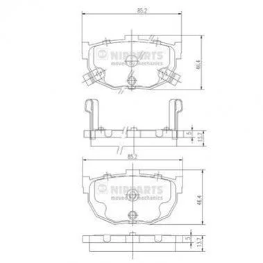 <strong>Гальмівні колодки NIPPARTS J3610505 (фото 1)</strong>
