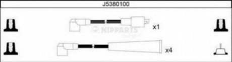 Комплект кабелей высоковольтных NIPPARTS J5380100 фото товара