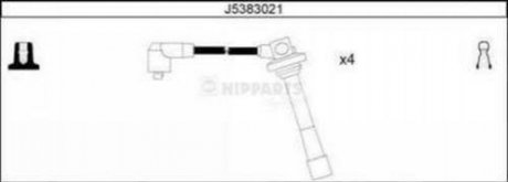 Комплект кабелей зажигания NIPPARTS J5383021 (фото 1)