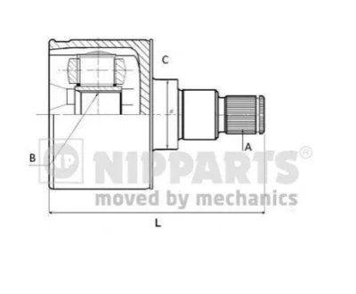 Комплект шарнірів, приводний вал для NIPPARTS N2830300 фото товару