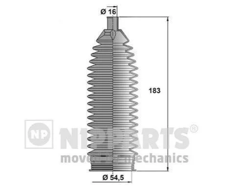 <strong>Пильовик рульового механізма NIPPARTS N2840512 (фото 1)</strong>