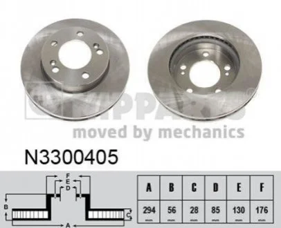 Гальмівний диск для NIPPARTS N3300405 фото товару