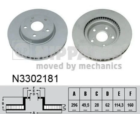 <strong>Тормозной диск NIPPARTS N3302181 (фото 1)</strong>