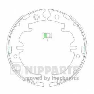 Гальмівні колодки для Toyota, Lexus NIPPARTS N3502083 фото товару