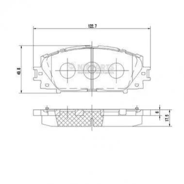 <strong>Гальмівні колодки NIPPARTS N3602127 (фото 1)</strong>