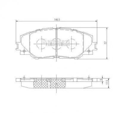 <strong>Гальмівні колодки NIPPARTS N3602138 (фото 1)</strong>