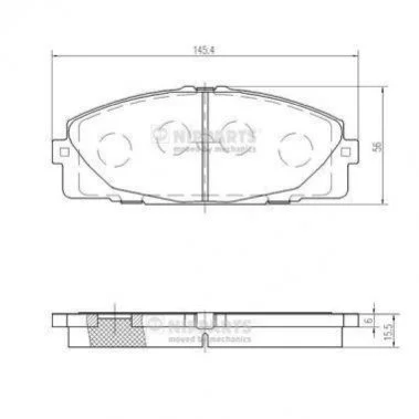 <strong>Гальмівні колодки NIPPARTS N3602144 (фото 1)</strong>