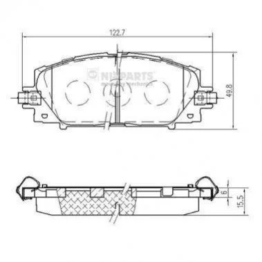 <strong>Гальмівні колодки NIPPARTS N3602148 (фото 1)</strong>