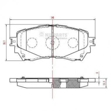 <strong>Гальмівні колодки NIPPARTS N3603074 (фото 1)</strong>