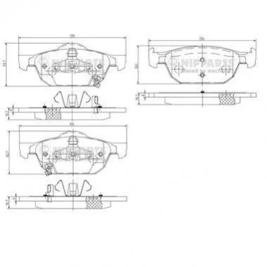 <strong>Гальмівні колодки NIPPARTS N3604067 (фото 1)</strong>