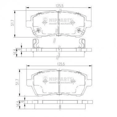 <strong>Гальмівні колодки NIPPARTS N3606022 (фото 1)</strong>