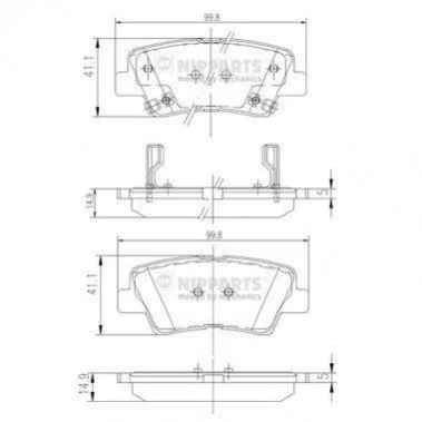 <strong>Гальмівні колодки NIPPARTS N3610311 (фото 1)</strong>