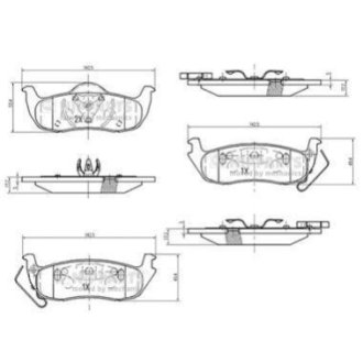 Гальмівні колодки NIPPARTS N3611059 фото товара