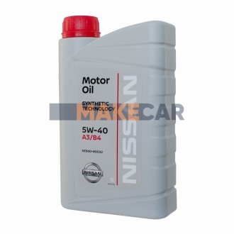Моторное масло / Infiniti Motor Oil 5W-40 синтетическое 1 л NISSAN Ke90090032