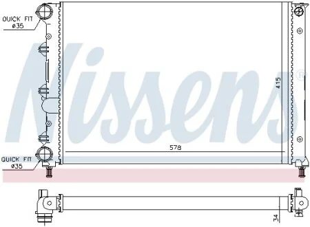 Радіатор для NISSENS 60071 фото товару