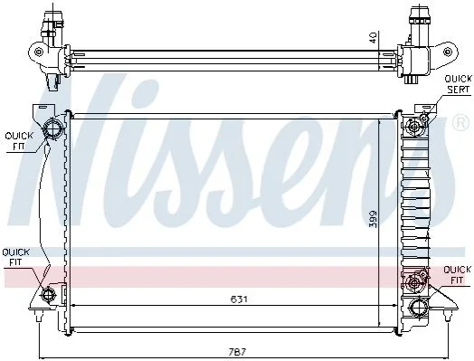 <strong>Радіатор охолодження First Fit NISSENS 60314A (фото 1)</strong>