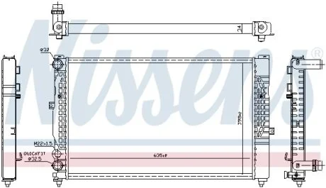 Радіатор для NISSENS 60491 фото товару