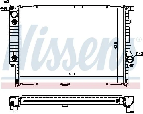 <strong>Радіатор B10(E34)3.5 i(+)[OE 1.468.080] NISSENS 60597A (фото 1)</strong>