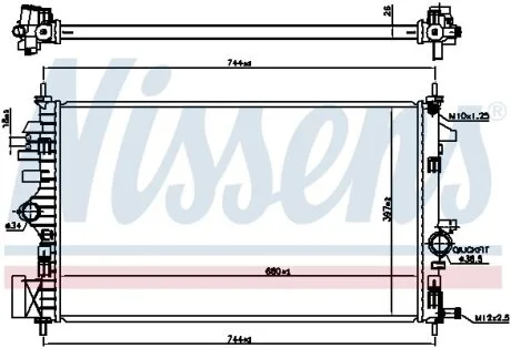 Радіатор для NISSENS 606047 фото товару