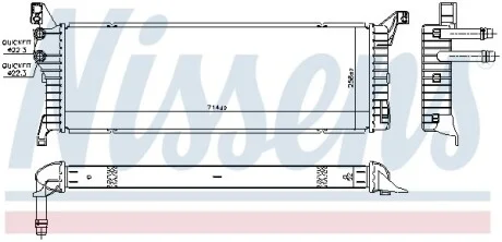 Радіатор охолодження для NISSENS 606087 фото товару