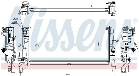 Радіатор для NISSENS 606 246 фото товару