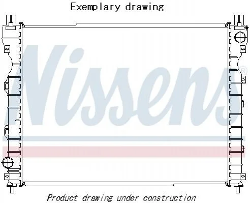 <strong>Радіатор охолоджування NISSENS 606524 (фото 1)</strong>