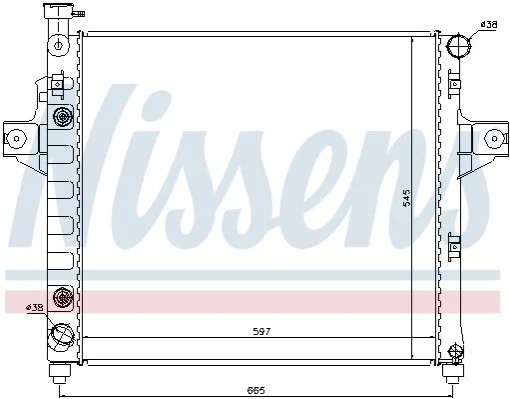 <strong>Радіатор охолоджування NISSENS 61009 (фото 1)</strong>