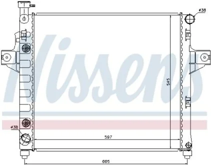 Радіатор охолоджування для NISSENS 61009 фото товару