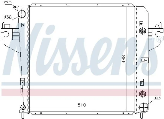 <strong>Радіатор охолоджування NISSENS 61017 (фото 1)</strong>