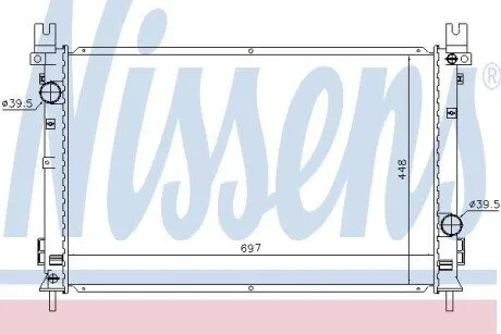 Радіатор для NISSENS 61028 фото товару