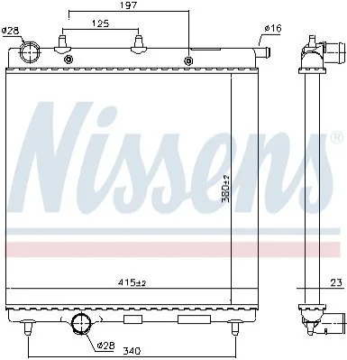 <strong>Радіатор охолоджування NISSENS 61277 (фото 1)</strong>
