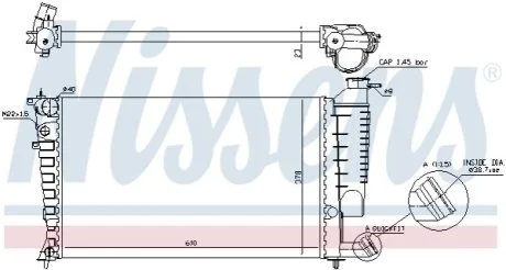 Радіатор охолоджування для NISSENS 61313 фото товару
