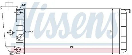 Радіатор для NISSENS 61837 фото товару