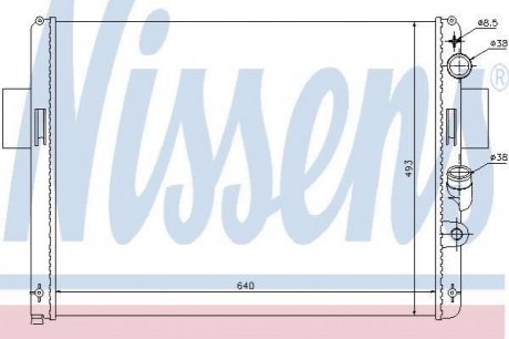 Радіатор охолоджування NISSENS 61972 фото товару