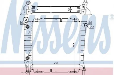 Радіатор FD EXPLORER(91-)4.0 i[OE F17H8005CA] для NISSENS 620671 фото товару