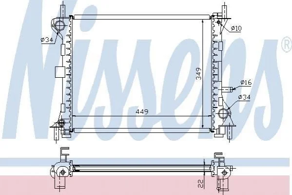 <strong>FORD FOCUS 1,4 98- NISSENS 62074A (фото 1)</strong>