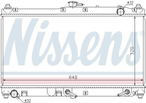 <strong>Радіатор MZ MIATA(98-)1.6 i 16V(+)[OE BP4W-15-200 A] NISSENS 62467 (фото 1)</strong>