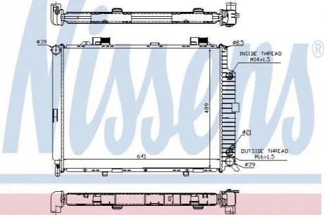 Радиатор для Mercedes NISSENS 62689A фото товара