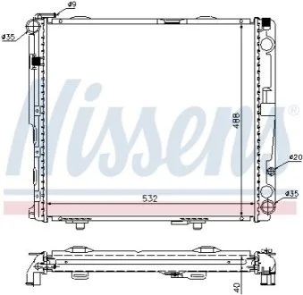 Радиатор для NISSENS 62696A фото товара