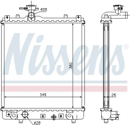 <strong>Радиатор NISSENS 63014A (фото 1)</strong>
