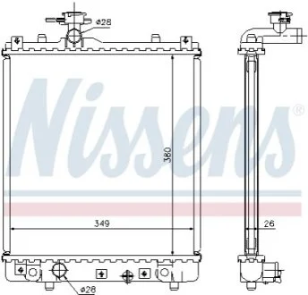 Радиатор для NISSENS 63014A фото товара