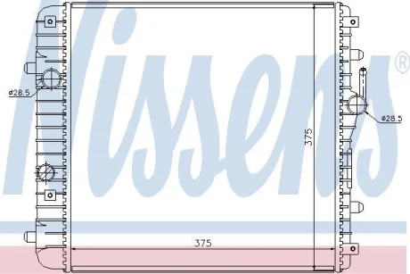 Радіатор OP AGILA A(00-)1.0 i 12V(+)[OE 4705904 ] для NISSENS 630738 фото товару