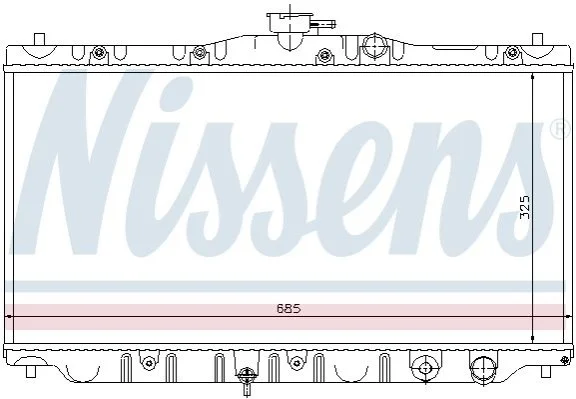<strong>Радіатор охолоджування NISSENS 63304 (фото 1)</strong>