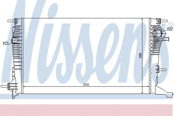 <strong>Радіатор RN FLUENCE(08-)2.0 i(+)[OE 21410-0016R] NISSENS 637607 (фото 1)</strong>