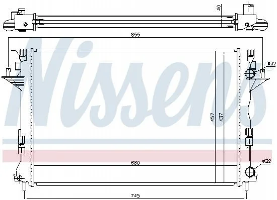 <strong>Радиатор NISSENS 63771 (фото 1)</strong>