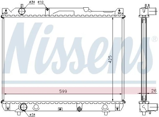 <strong>Радіатор охолодження First Fit NISSENS 64196A (фото 1)</strong>