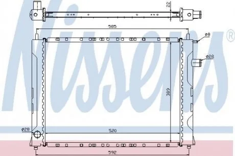 Радиатор для NISSENS 642111 фото товара